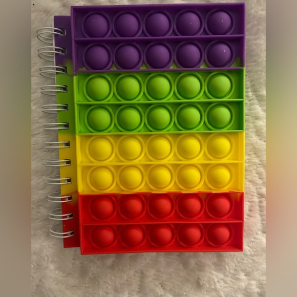 Pop Bubble Fidget Rainbow Notebook - Picture 2 of 5